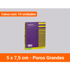 CAIXA COM 10 UNIDADES - MEMBRACEL POROS GRANDES 5x7.5 CM